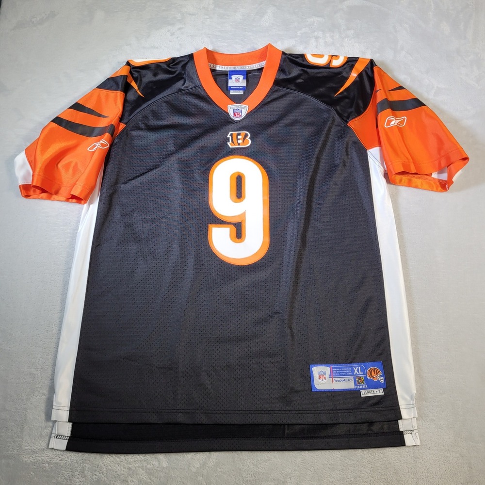 Carson Palmer Cincinatti Bengals Jersey Men XL Black NFL Equipment Length Reebok